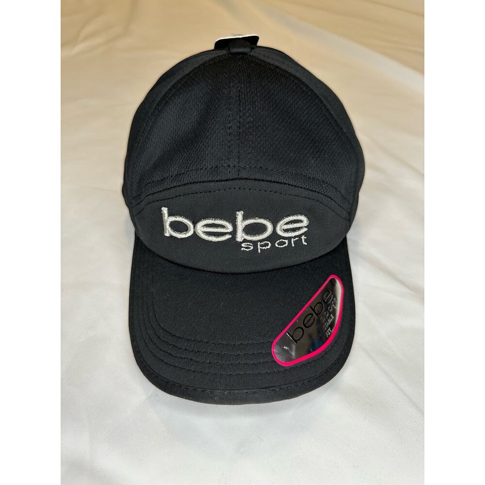 Bebe Sport Black Adjustable Hat NWT